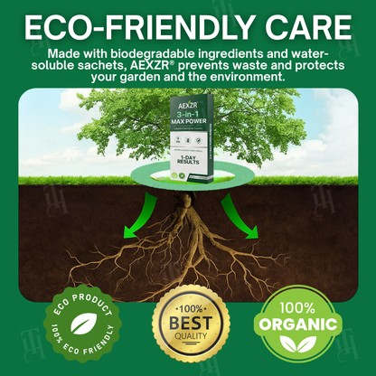 ⚡ Résultats visibles en 24h | 🐾 100% sûr pour enfants et animaux | Herbicide AEXZR® 3-en-1 Max Power