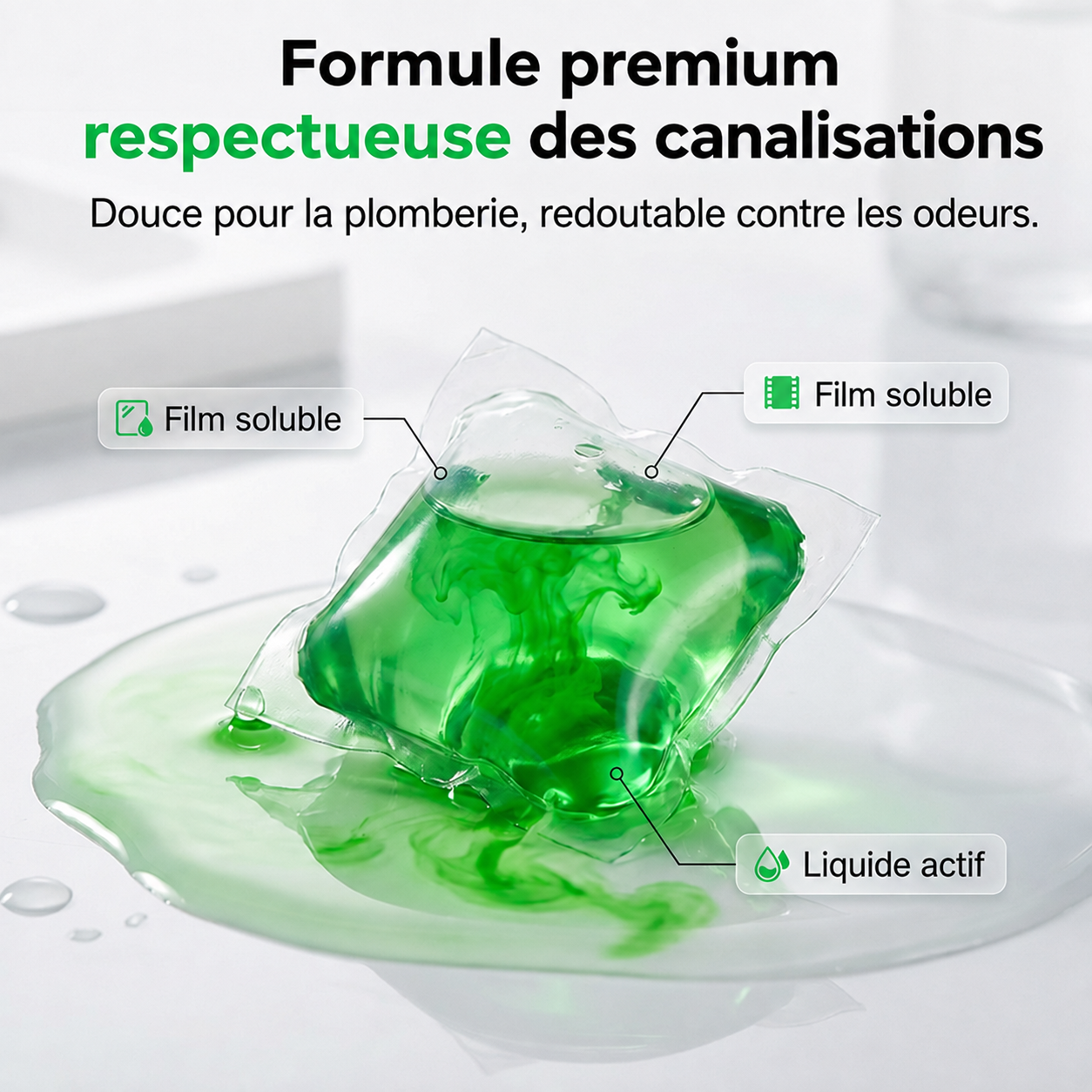 🏠💧 50 % DE RÉDUCTION ! Capsules anti-odeurs pour canalisations – Leur formule à base de bio-enzymes neutralise les odeurs à la source. Un parfum frais immédiat, sans produits chimiques agressifs. Dites adieu aux odeurs gênantes