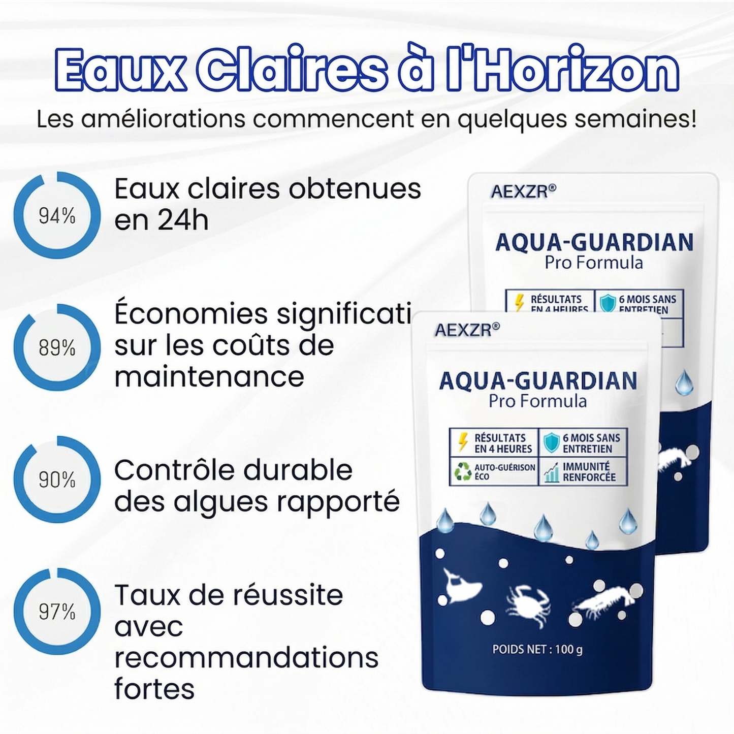 ✨ De Vert à Cristallin en une Nuit ! | ⏱️ Eau Claire en 24 Heures ! |  AEXZR®Formule Pro Aqua-Guardian