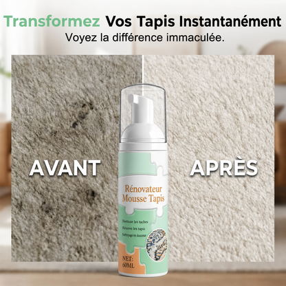 🔥 Mousse détachante sans eau pour tapis avec chiffon