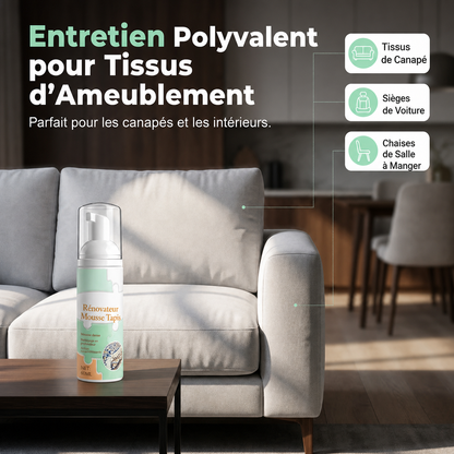 🔥 Mousse détachante sans eau pour tapis avec chiffon
