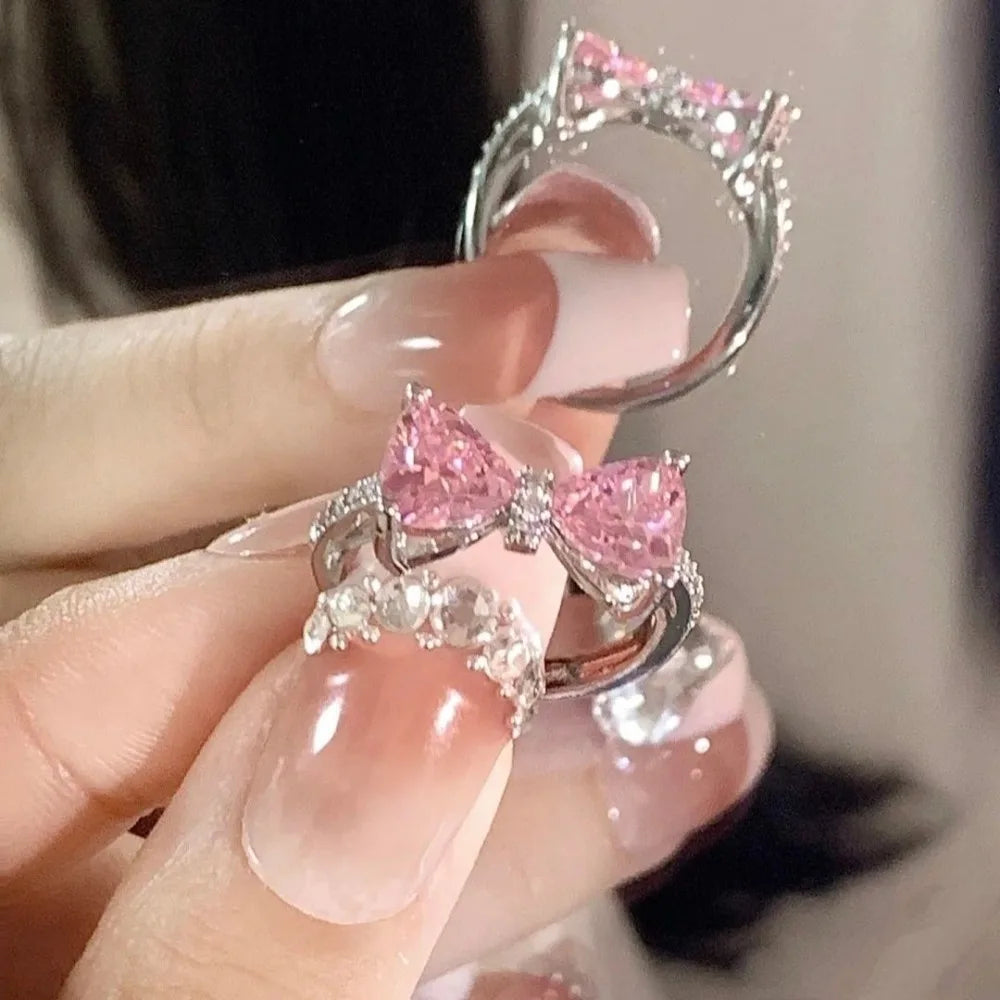 CZTICLE® Fashion Adjustable Bow Ring Jewelry